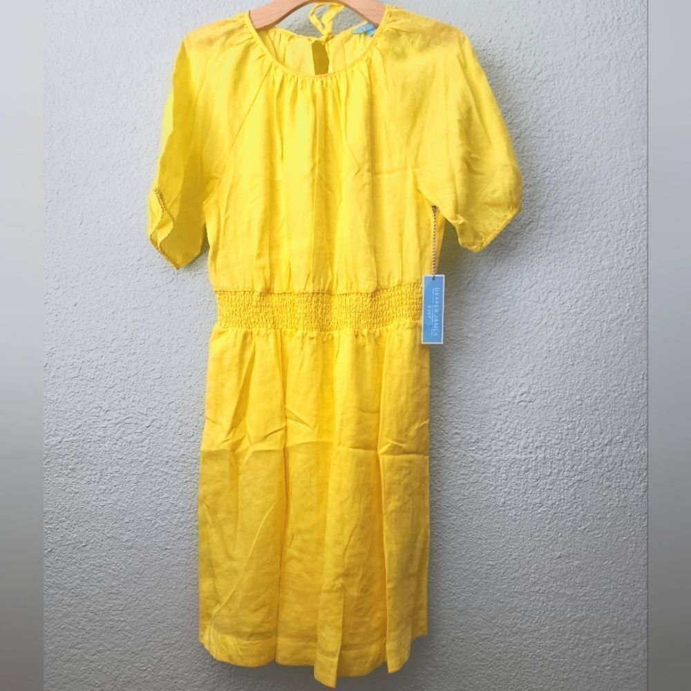 Draper James summer dress linen tencel blend new with tags